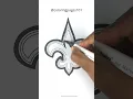 Coloring New Orleans Saints Logo