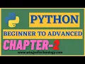 Chapter-2 Problem Solving with Python Course Beginner to Advanced Variables Indentation Operators
