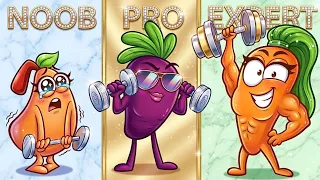 Noob vs Pro at The Gym | Healthy Lifestyle by Pear Vlogs