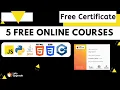 5 Free Online Courses with Certificates LetsUpgrade Free Courses