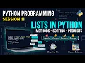 Python Programming for Beginners Session 11 Complete Lists in Python Methods