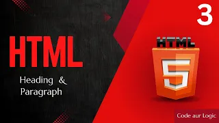HTML Tutorial 3 Headings Paragraphs and MDN Web Docs Guide for Beginners