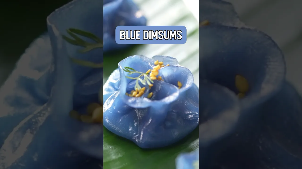 Blue Dimsums.. not only attractive from the outside, but also super tasty inside too! #shorts