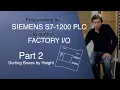 Siemens S7-1200 Step 7 Sort Boxes by Height in Factory Part 2