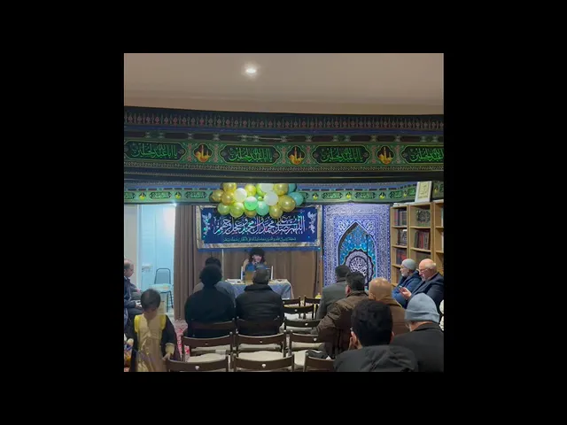 ⁣Sayyed Ali, delivers a speech at the Ahlulbayt Center.