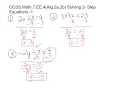 solving 2 step equations - 1