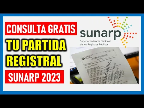 Download MP3 Consulta GRATIS tu Partida Registral - Copia Literal SUNARP 2023