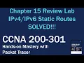 CCNA with Packet Tracer Chapter 15 Review Lab - SOLVED