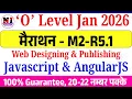 Web Designing M2-R5 1 Marathon Class o level m2 r5 mcq questions Javascript and Angularjs