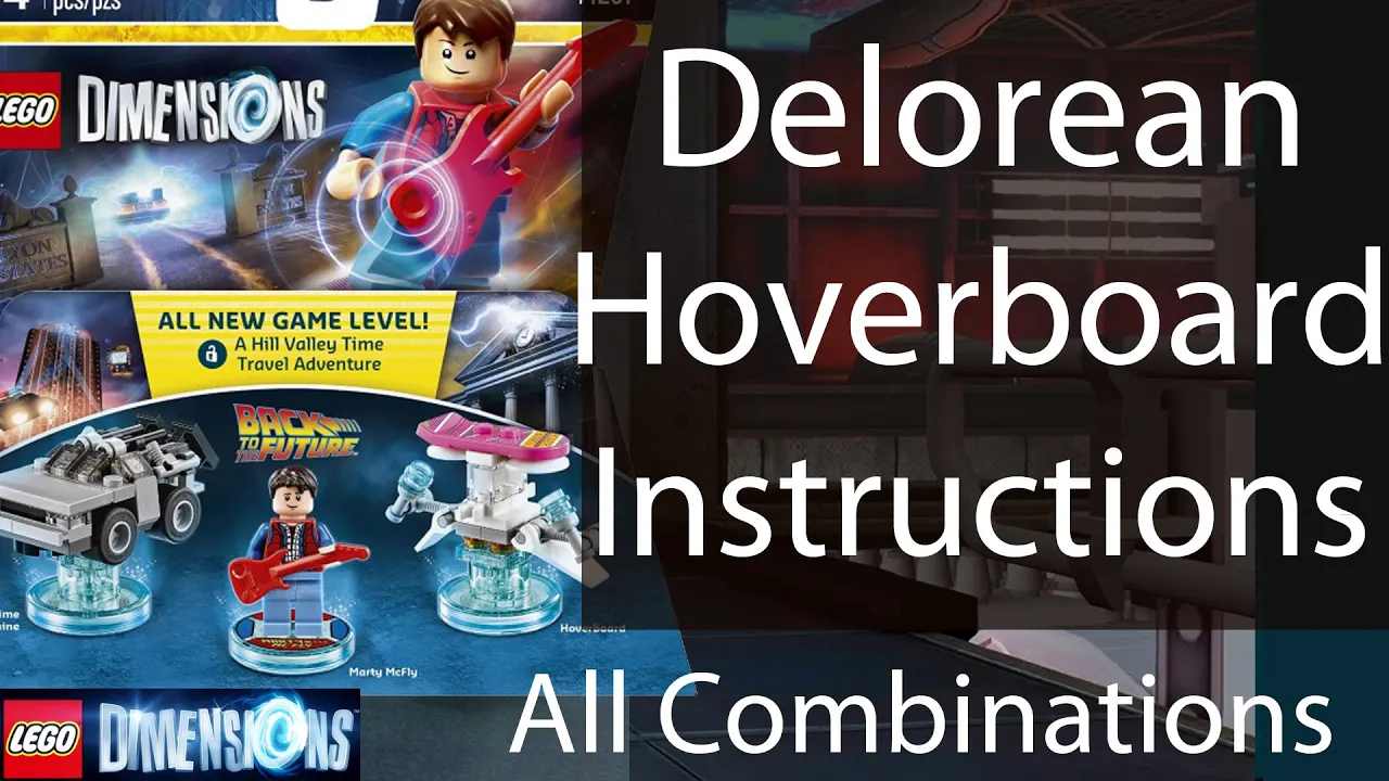 LEGO Dimensions - DeLorean Fully Upgraded - All 3 Versions (Vehicle Showcase)