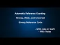 Automatic Reference Counting ARC Strong Weak Unowned Strong Reference Cycle With code