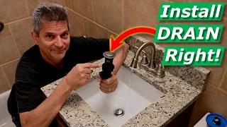 how to install bathroom sink drain faucet no leaks under gasket threads solved 2025