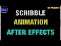 Scribble Text Animation After Effects Tutorial