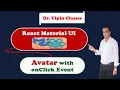 29 React Material UI Avatar with onClick Event Dr Vipin Classes