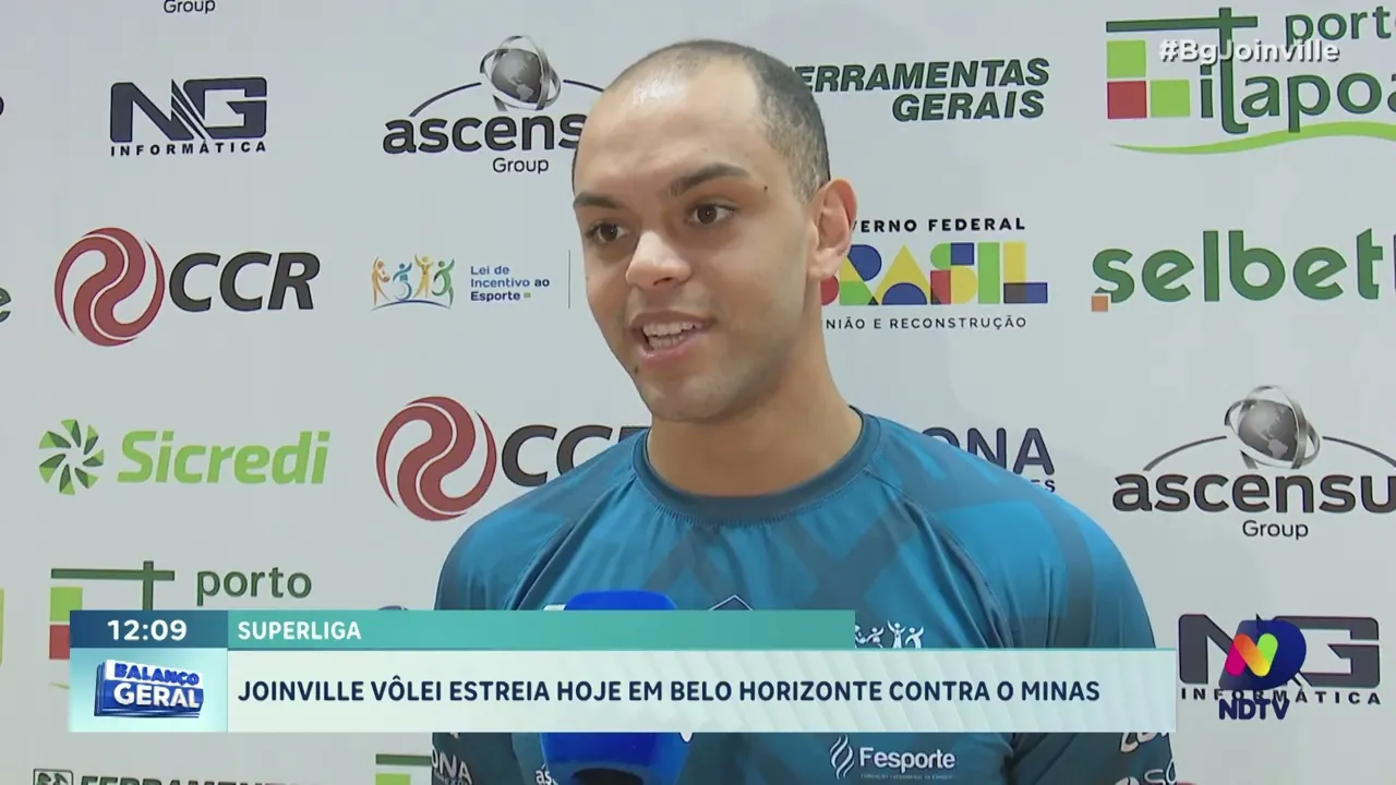 Superliga Joinville Vôlei estreia hoje em Belo Horizonte contra o Minas