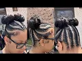 Kash Doll Stitch Braids And Bun Tutorial