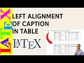 How to Align Table Caption with Table Left Edge Not page LaTeX - 61