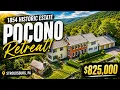 Historic Pocono Mountains Estate For Sale Stroudsburg PA Luxury Home Tour