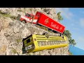 Download Lagu Cars vs Cliff Roads #3 - BeamNG DRIVE | SmashChan