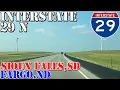 I-29 North - Downtown Sioux Falls SD to Downtown Fargo ND