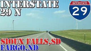I-29 North - Downtown Sioux Falls SD to Downtown Fargo ND
