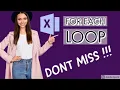 Excel VBA - For Each Next Loop Excel VBA