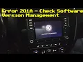 VW Discover Media - Error B201A