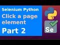 Selenium Python - Click a page element