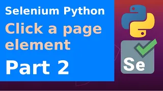 Selenium Python - Click a page element