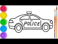 Learn to Draw a Police Car Step by Step Easy Drawing