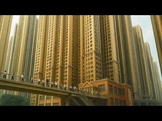 Visit China's largest concrete forest apartment, where 500,000 people live