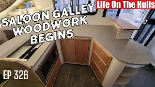 Internal Cabin Woodwork Begins // How To Build A Catamaran you can live on Ep326