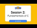 Programming 4 Beginners Session 2 Variables Data Types and in C