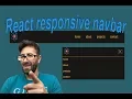 React responsive navbar with React router part1
