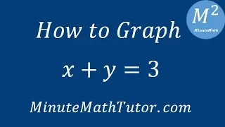 How to Graph x y 3