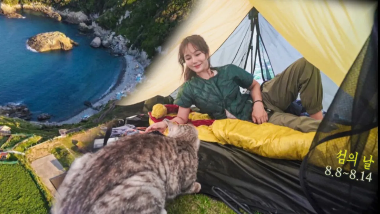 빗소리 들으며 차박 후 환상의 섬에서 나홀로 캠핑 (냥아치천국) /  캠핑하기 좋은 섬 / 솔로캠핑 / 썸네일
