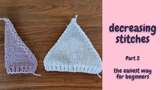 How to Decrease Stitches on Both Edges - PART Learn the Easiest Way