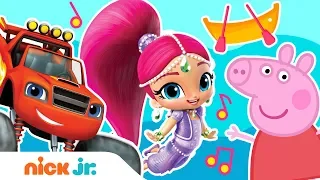 Row Your Boat Remix w PAW Patrol Abby Hatcher Blaze More Sing-Along Nick Jr
