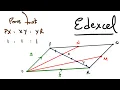 Vectors Problem 1 Y1 Pure Maths Edexcel Challenge Problem 79 A-Level Maths 2021