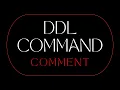 COMMENT on Table or Column DDL Commands Oracle SQL fundamentals