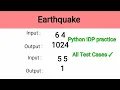 Eart uake Python IDP Solutions Python Problems Telugu CCBP Nxtwave Magnitude Sum Raj Python Tech