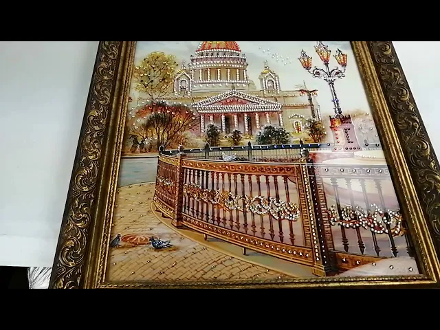 Видео-обзор Картина 'Исаакиевский Собор' со стразами Swarovski/Сваровски