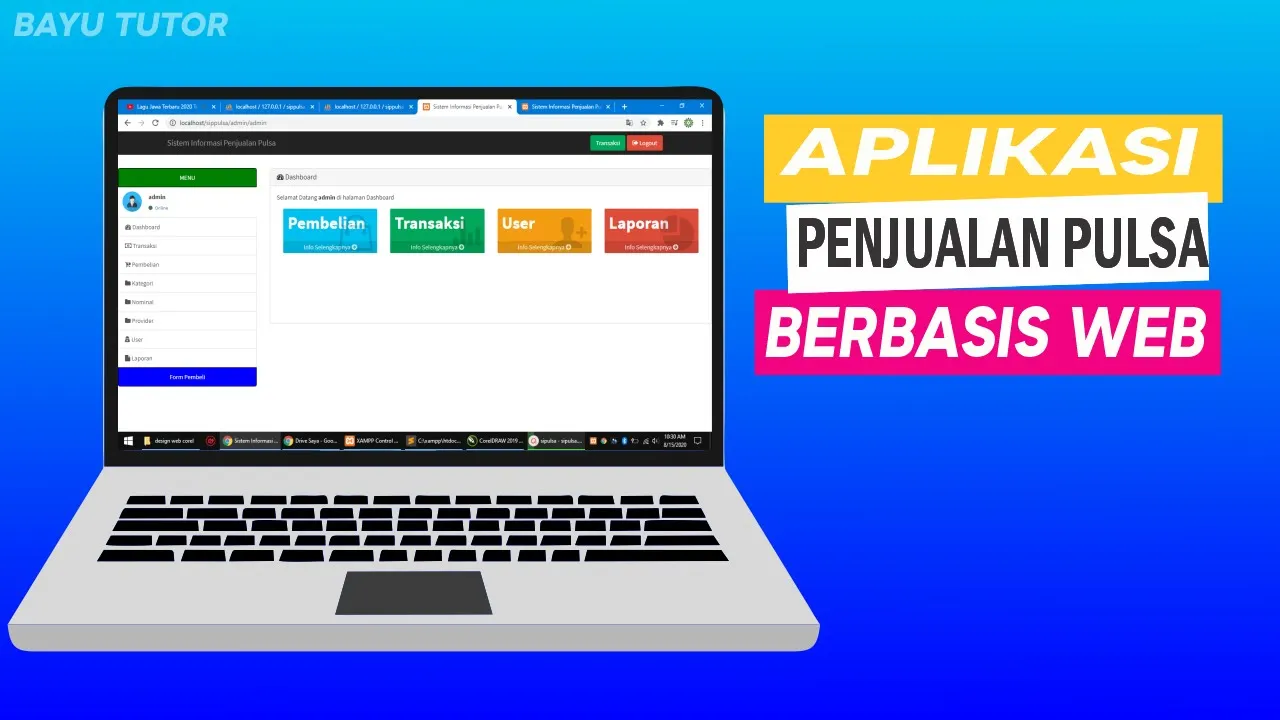 APLIKASI PENJUALAN PULSA | KIOS PULSA |  PART 1 | EXCEL & VBA TUTORIAL