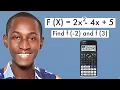 HOW TO SOLVE FUNCTION USING CASIO CALCULATOR Solve fast with Casio fx-991 ex classwiz calculator