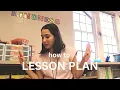 how to lesson plan first year kindergarten teacher
