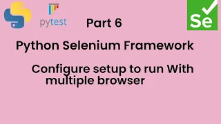Part 6 Selenium python framework configure browsers Page Object Model