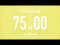 75 Minute Countdown Timer Flip Clock with Piano Beeps
