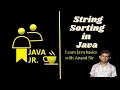 String Sorting in Java Using Bubble Sort Method