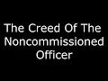STUDY ASSISTANT The NCO Creed