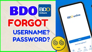 BDO Username Password Reset Forgot Disabled BDO Account Change BDO Password